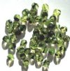 50 6mm Faceted Olive Tortoise Beads